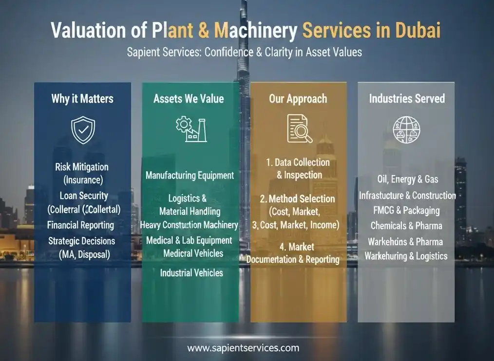 Valuation of Plant & Machinery Services in Dubai