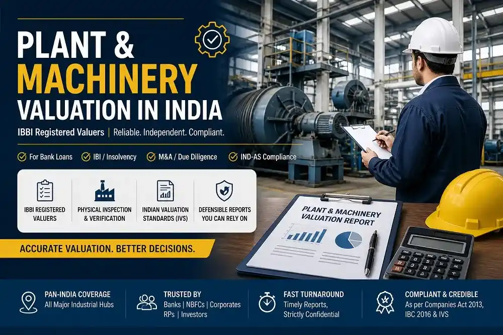 Valuation of Plant and Machinery in India